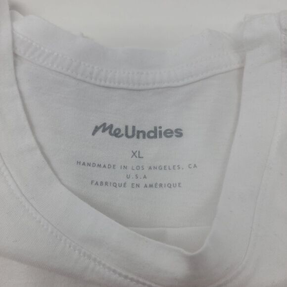 MeUndies White I heart me Modal/Cotton Blend T-Shirt XLarge - Picture 2 of 4